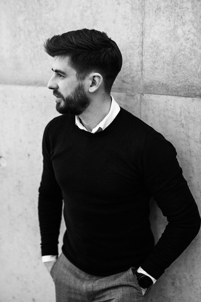 Business Portrait authentisch Schwarzweiß Illertissen Fotografin Ulm Sabine Fischer