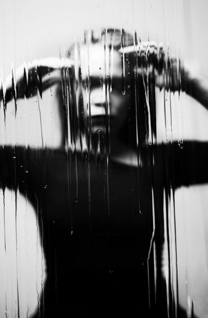 experimental self portrait photography glass plate abstract sabine fischer