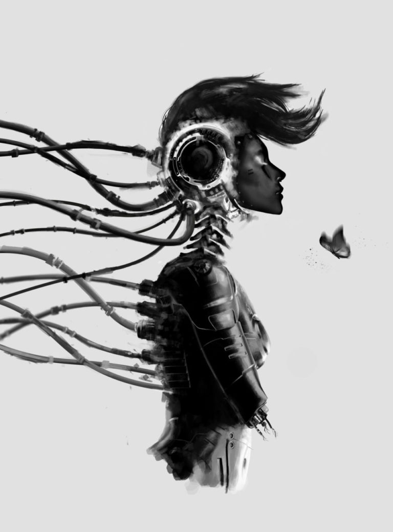 Sabine fischer digital art artist cyborg photo manipulation speed editing video photoshop