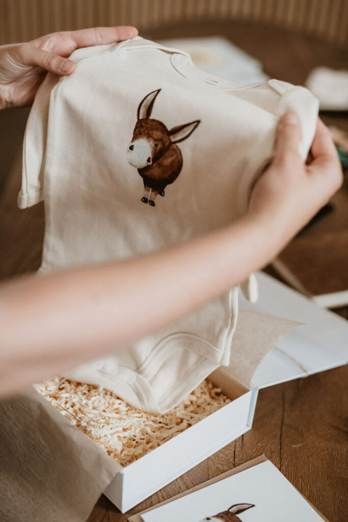 Illustratorin Babybody bio baumwolle