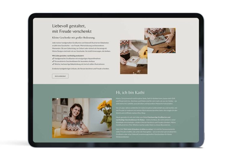 content shooting für die webseite beispiel
