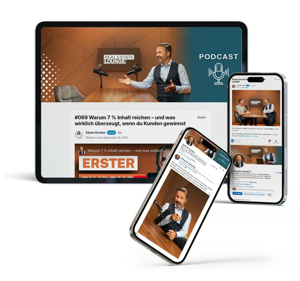 einsatz personal brand fotos immobilien real estate podcast